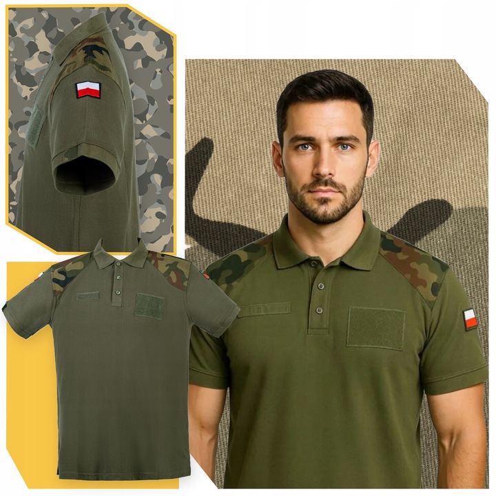Koszulka polo wojskowa MON 304A Wojska Polskiego polówka męska khaki XXL Model 304A/MON